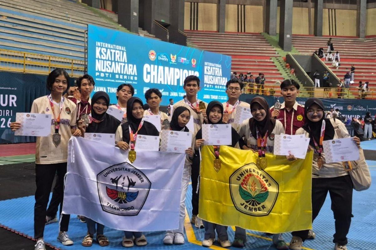 UKM Taekwondo UNEJ Raih 11 Medali di Kompetisi Internasional Ksatria Nusantara 2026