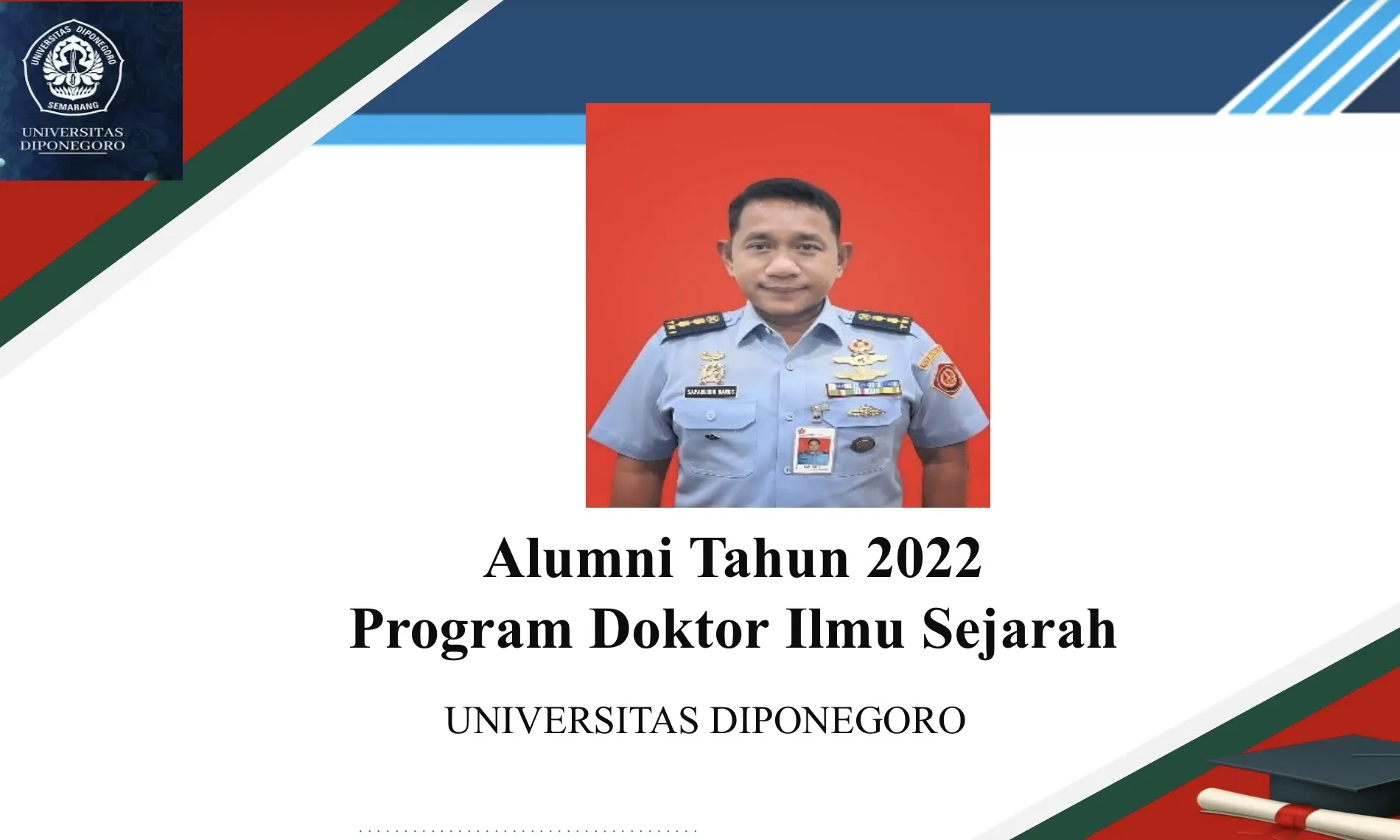 Jejak Inspiratif Dr. Saparudin Barus: Alumni FIB Undip yang Berkarir di TNI AU dan Menjadi Ahli Sejarah Koin Kuno