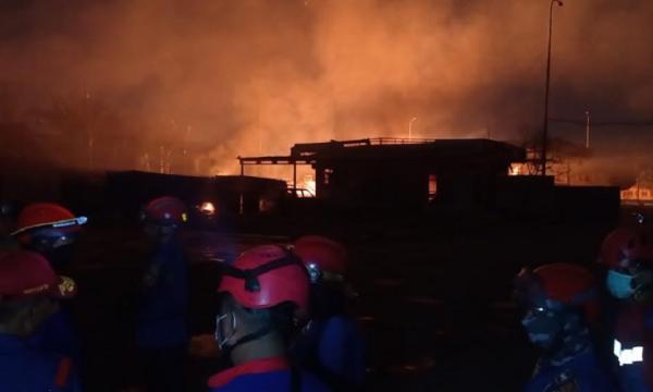 Kebakaran Stasiun Pengisian Gas Elpiji di Bekasi, Tiga Orang Mengalami Luka Bakar
