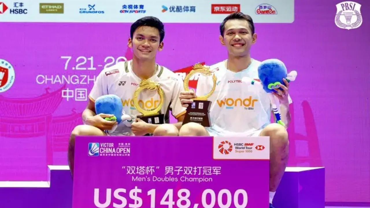 Fajar dan Fikri Raih Gelar Juara di China Open 2026