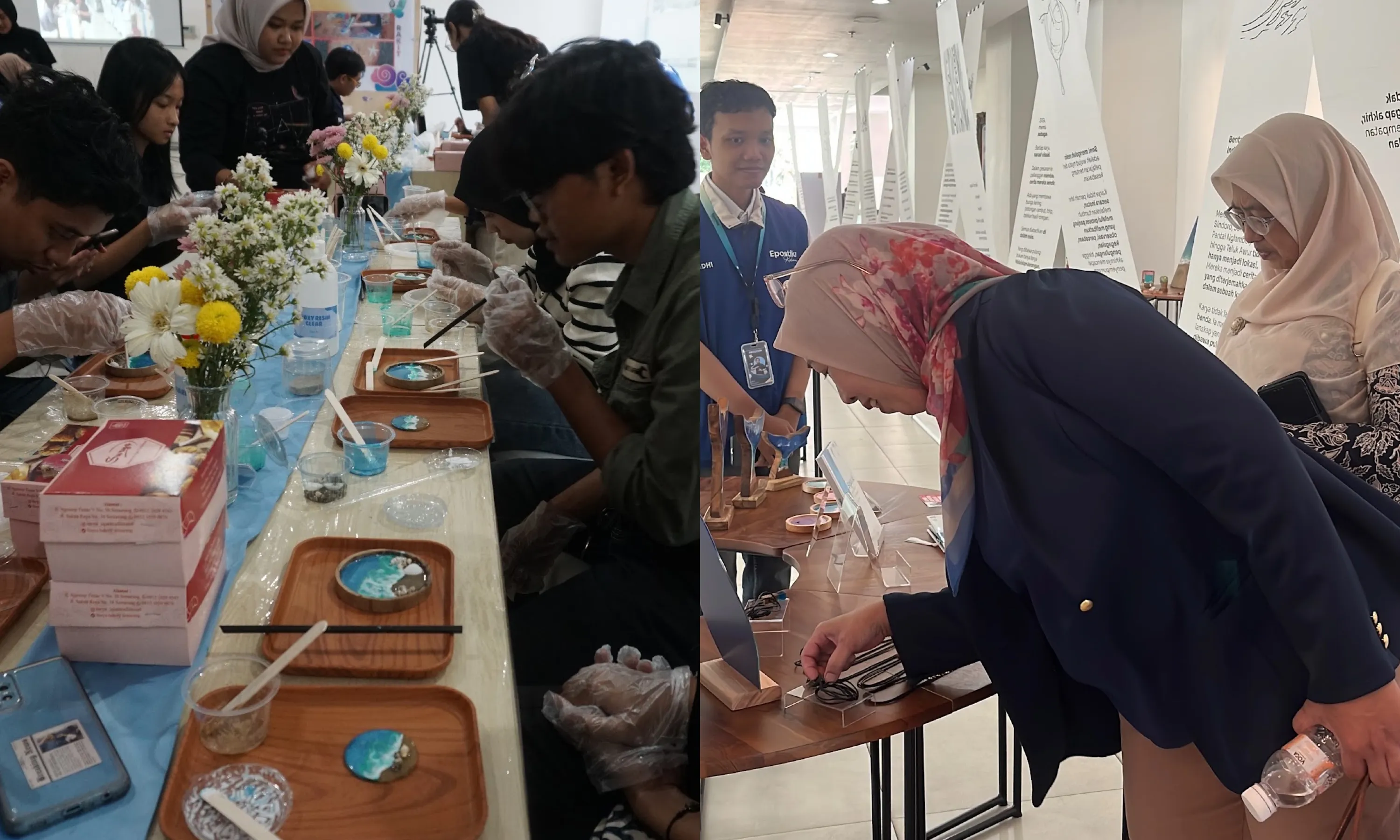 Dukungan Pimpinan FIB UNDIP untuk Pengembangan Desa Branjang Melalui Seni dan Resin Art Bersama Tim Epostika Kelana