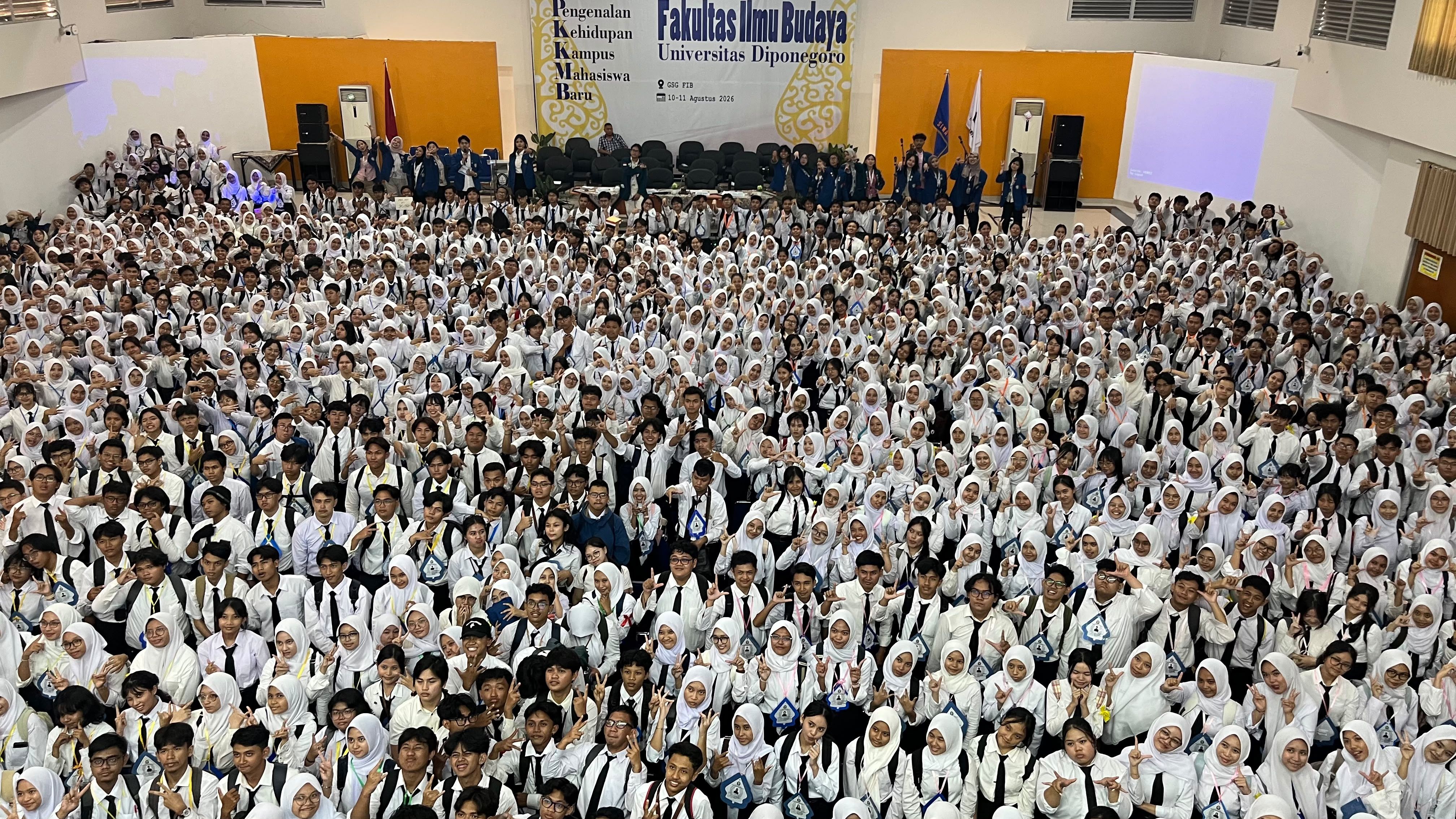 Kemeriahan PKKMB 2026: FIB UNDIP Resmi Terima 1.154 Mahasiswa Baru di Kampus Budaya