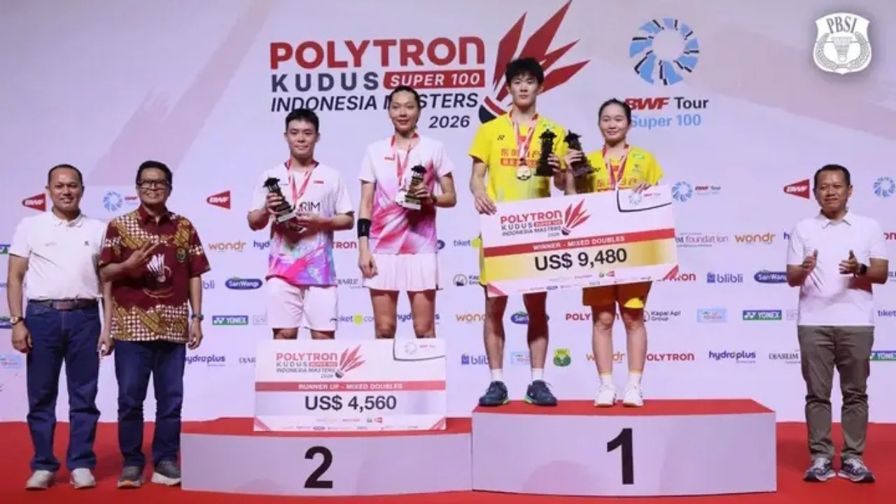 Terry dan Gloria Raih Runner-up di Kudus Indonesia Masters 2026