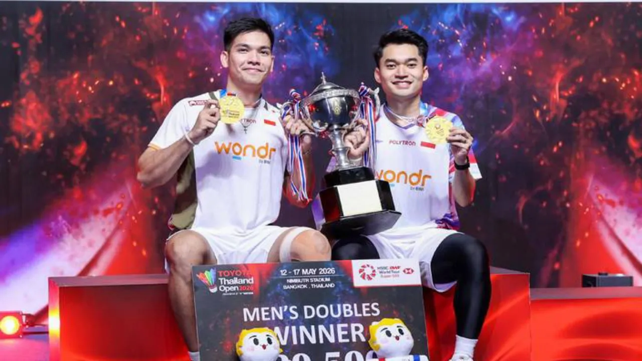 Daniel Marthin dan Leo Rolly Carnando Raih Gelar Juara di Thailand Open 2026