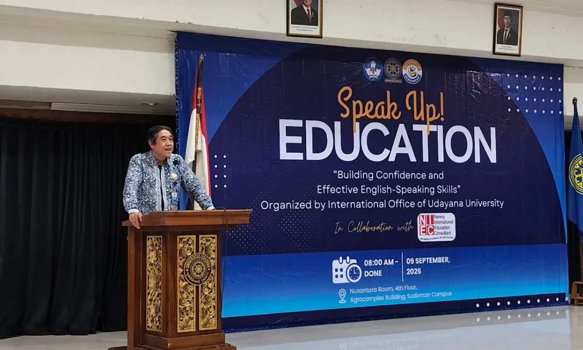 Mewujudkan Impian Studi di Luar Negeri, KUI Universitas Udayana Selenggarakan Workshop "SPEAK UP!" Bersama NIEC